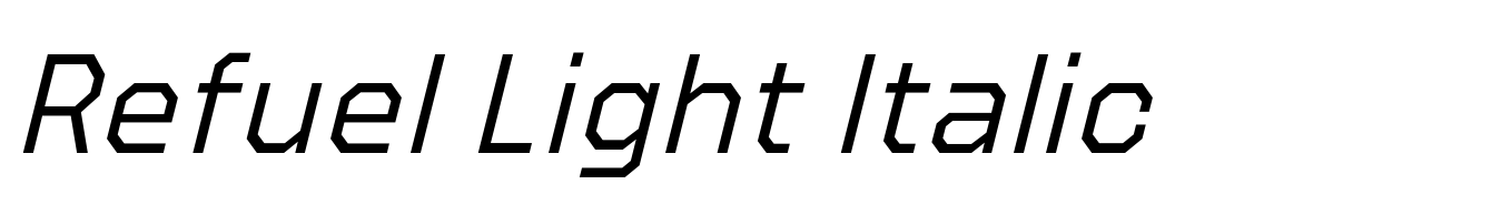 Refuel Light Italic
